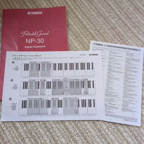Yamaha Keyboards Digital Pianos Portable Grand Np-30