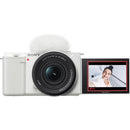 Sony Mirrorless Interchangeable Lips Vlogcam Zv-E10 [Zv-E10K W] Wi-Fi Vlog 4K