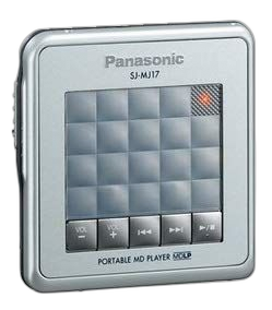 Portable Md Player Panasonic Sj-Mj17-S Mdlp