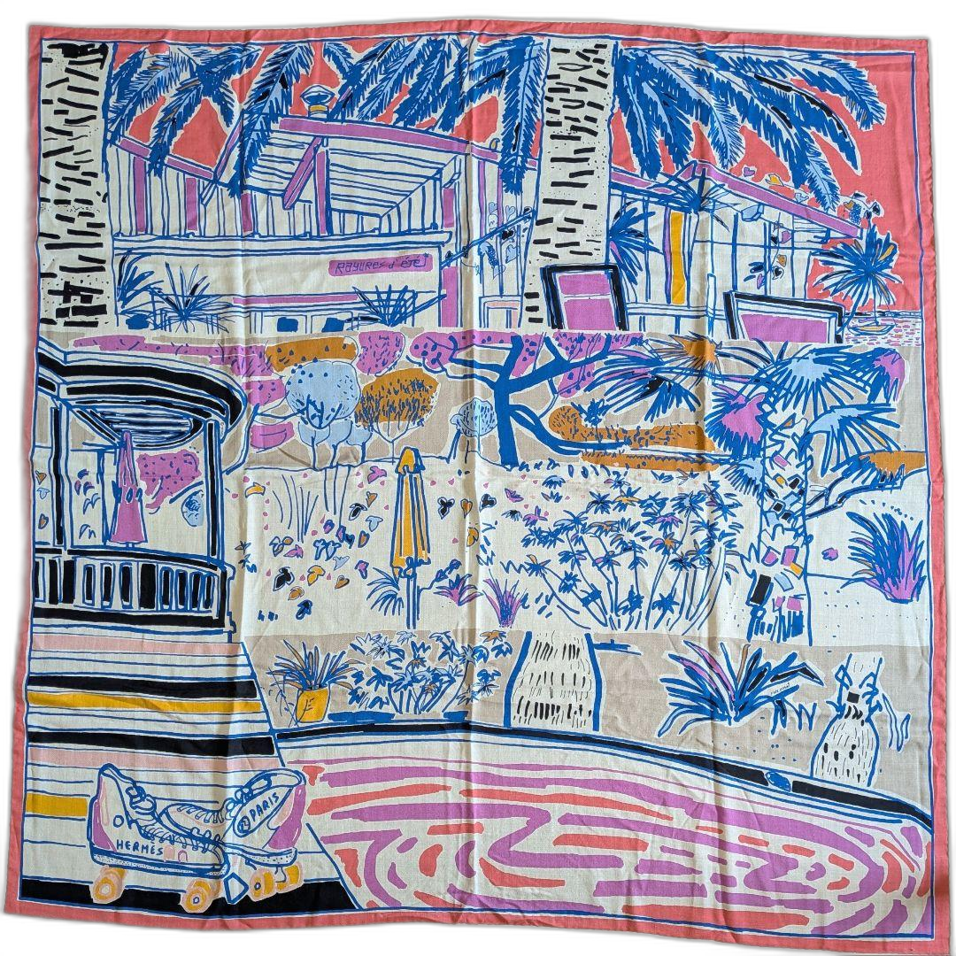 Hermes Bandana Scarf 140 Rayures D' T