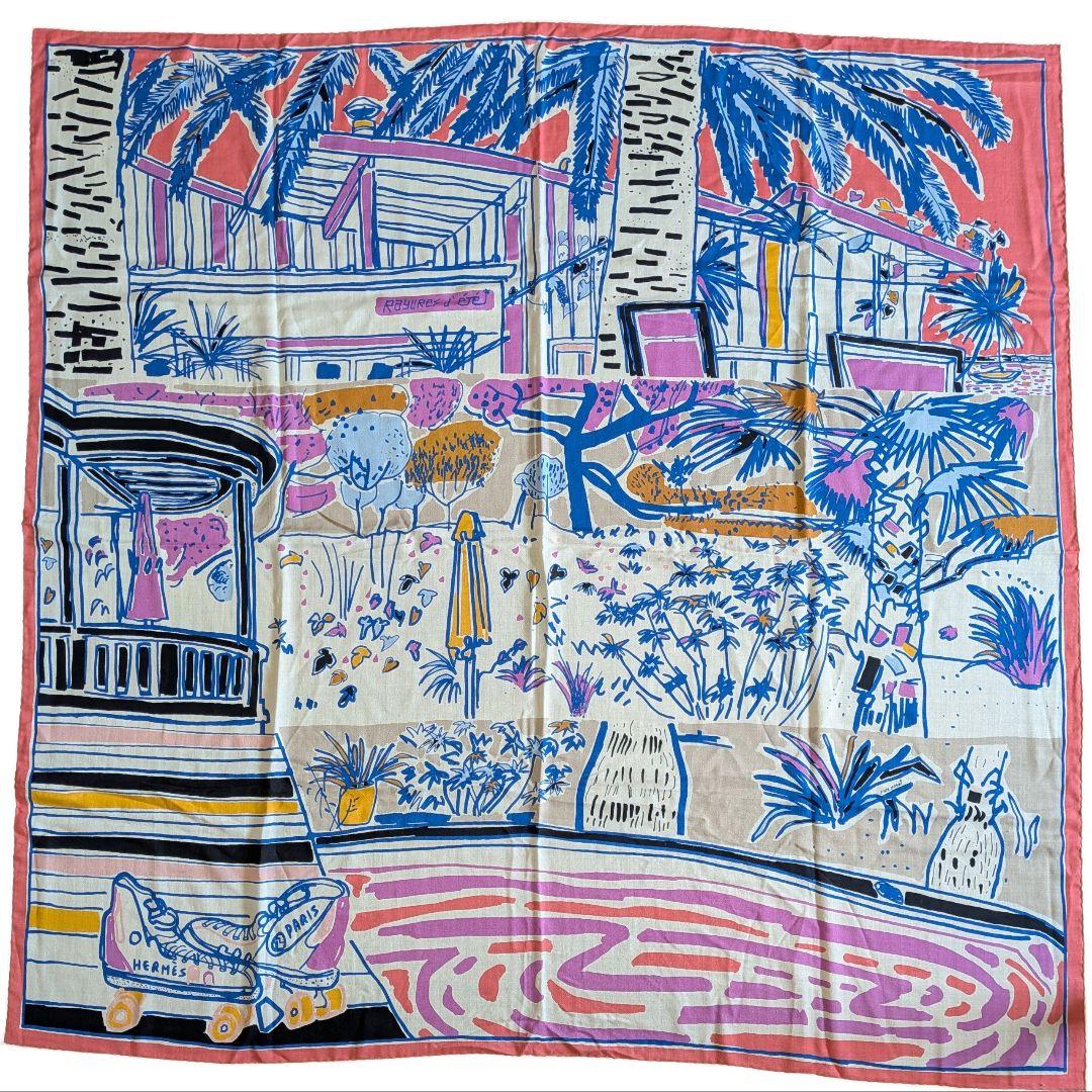 Hermes Bandanas Thin Scarves 140 Rayures D' T