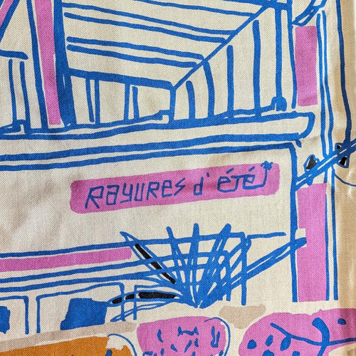 Hermes Bandanas Thin Scarves 140 Rayures D' T