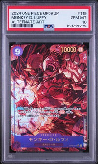 One -Piece Card Game Psa10 (Sec Op09-119