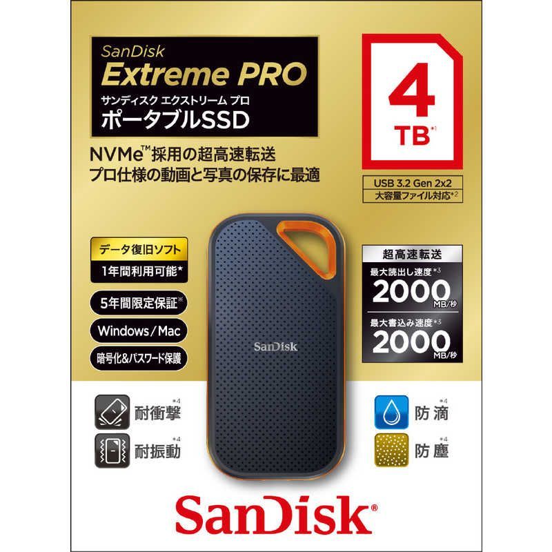 Sandisk Built -In Ssd Sdssde81-4T00-J25 Usb-C Usb-A V2 /4Tb]