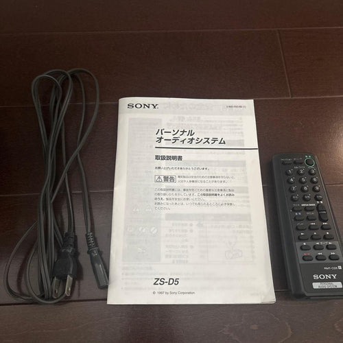 Sony Cd, Md Cassette Decks Zs-D5