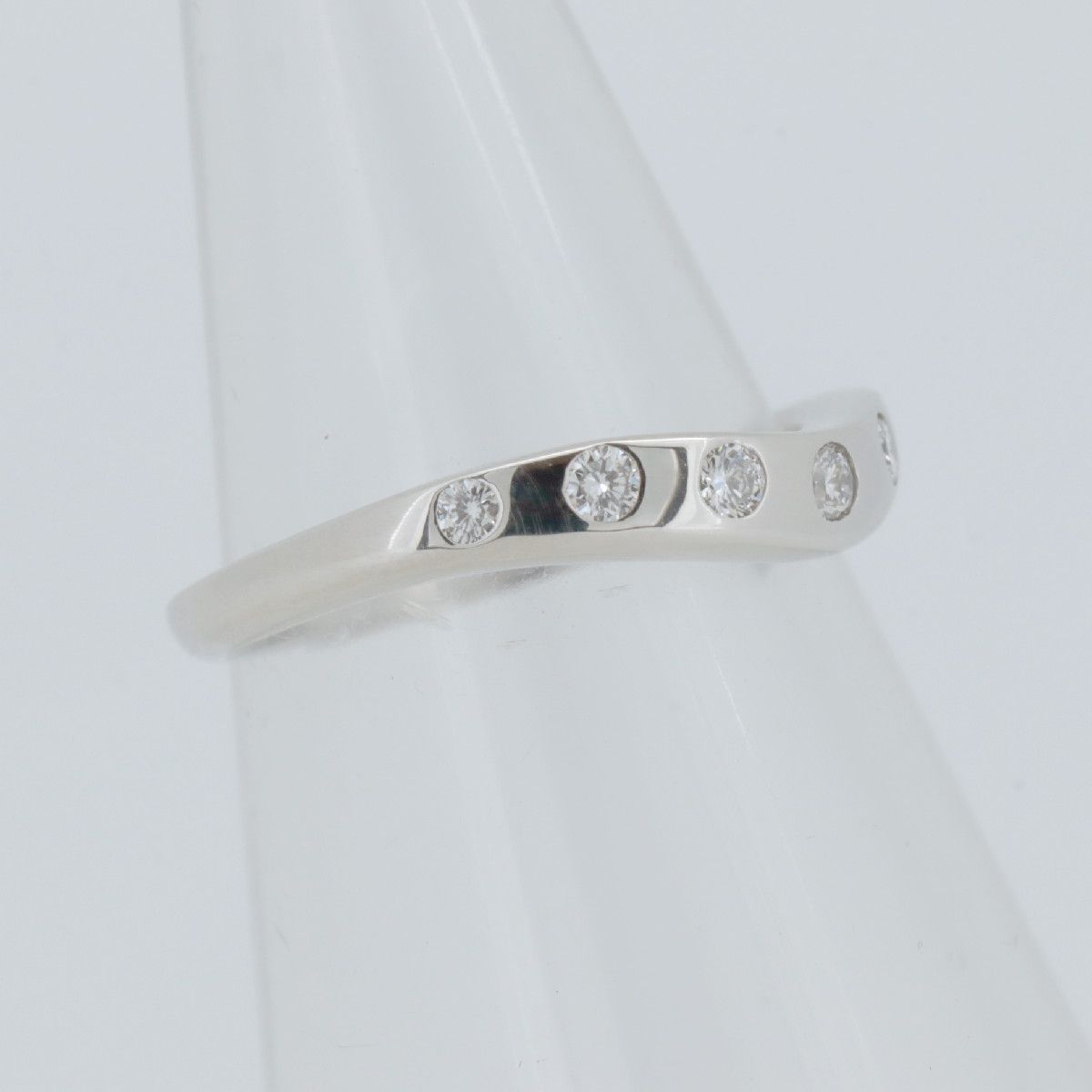Bvlgari Ring 8.5 7P Pt950(