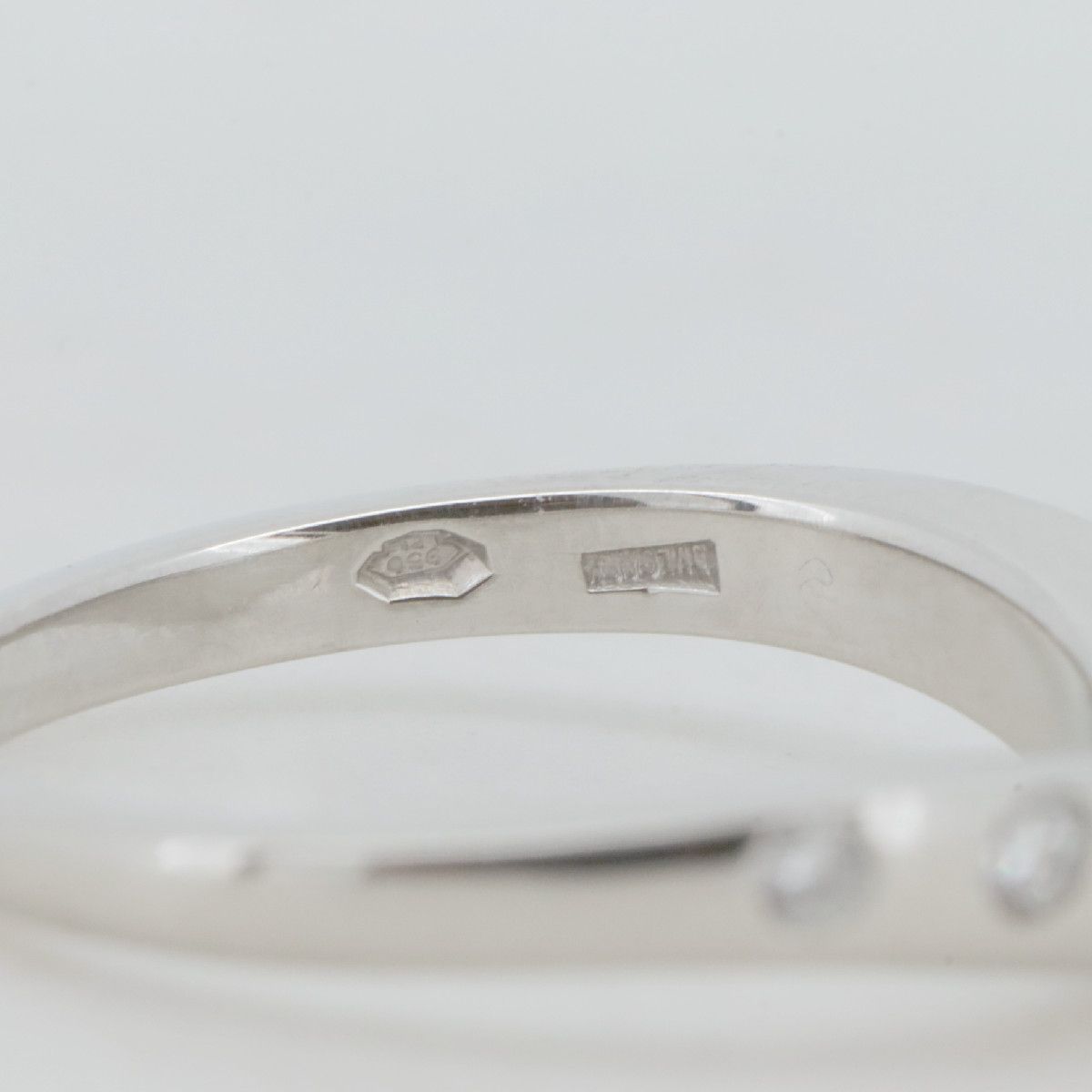 Bvlgari Ring 8.5 7P Pt950(