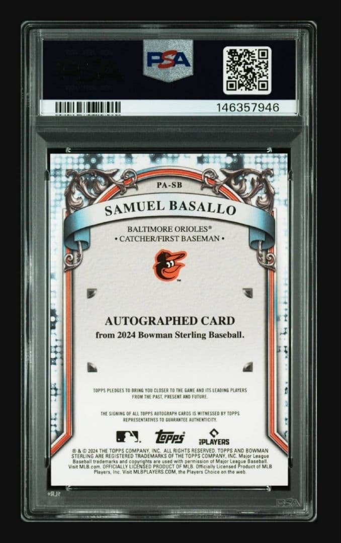 Mlb Psa10 Basallo Auto /5 Ssp Pop1