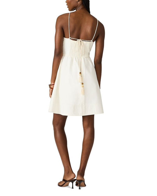 Steve Madden Long Sleeves, Three Quarter Sleeve Elvis Halter Mini Dress Antique