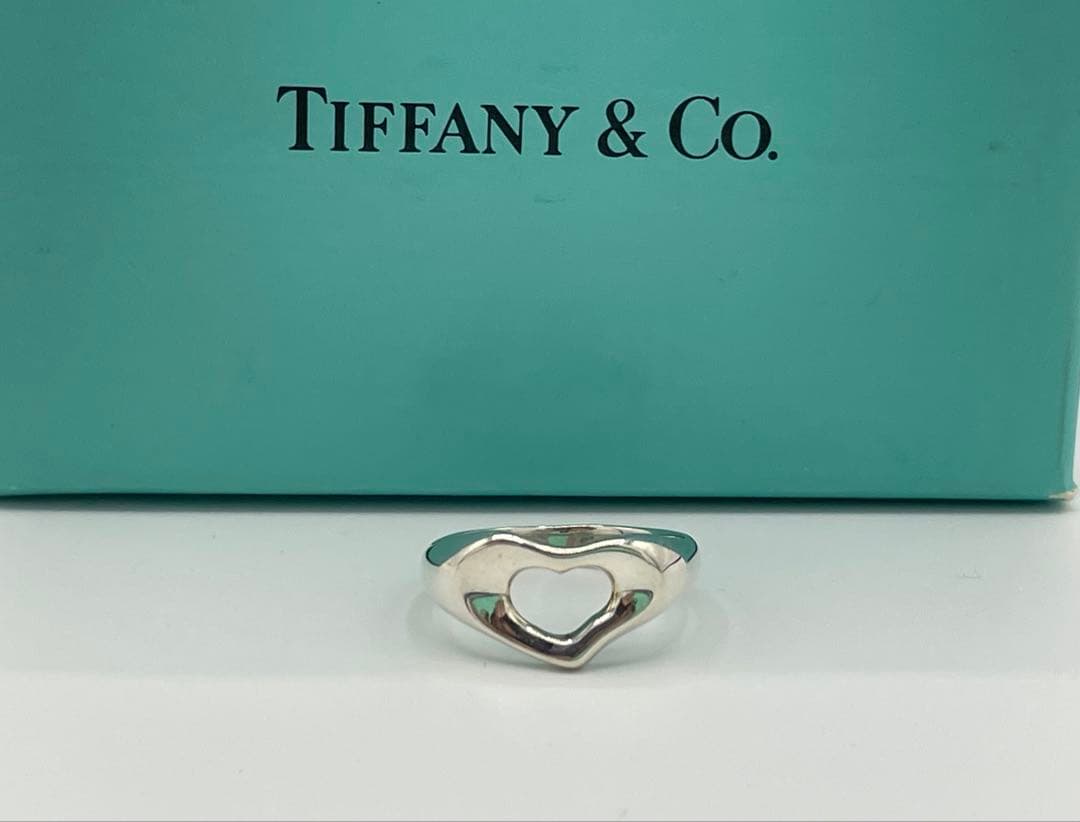 Rings Tiffany Co. Open Heart Ring Silver