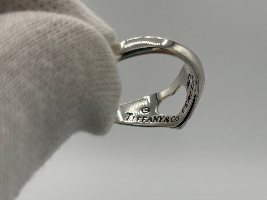 Rings Tiffany Co. Open Heart Ring Silver
