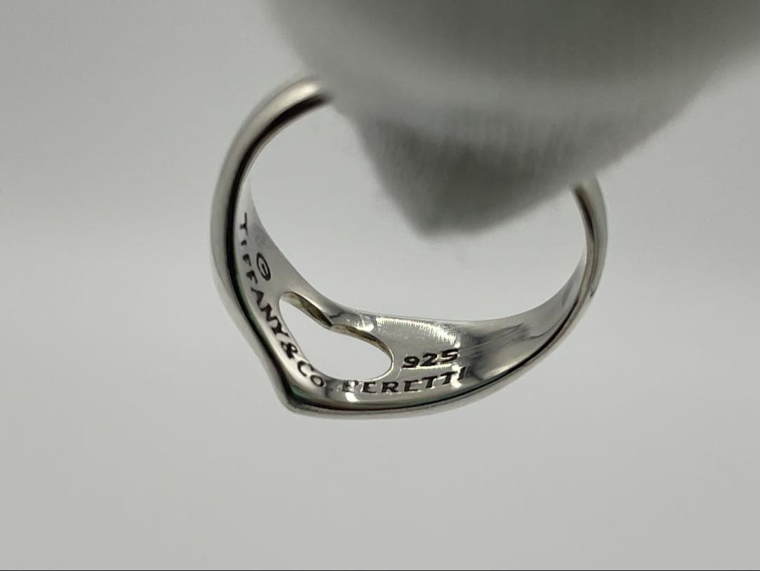 Rings Tiffany Co. Open Heart Ring Silver