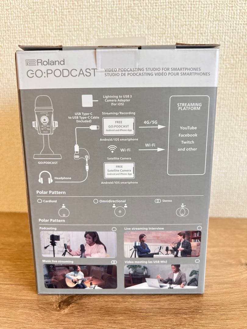 Roland Condenser Microphone Go-Podcast
