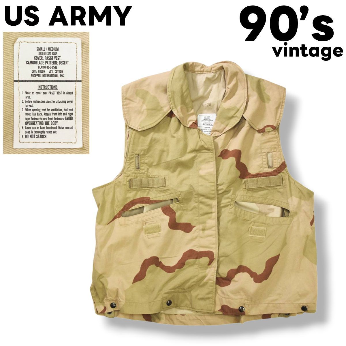Military Surplus Vest 90S Us Army Propper X S M 90