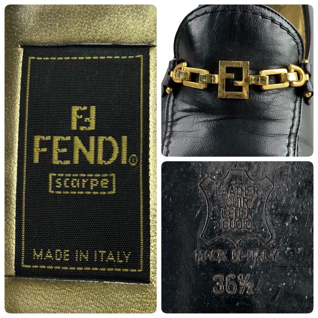 Fendi Loafers Kleid Schuhe Ff