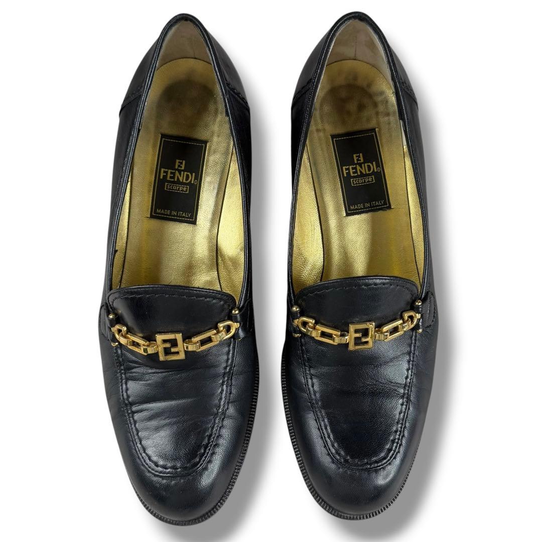 Fendi Loafers Kleid Schuhe Ff