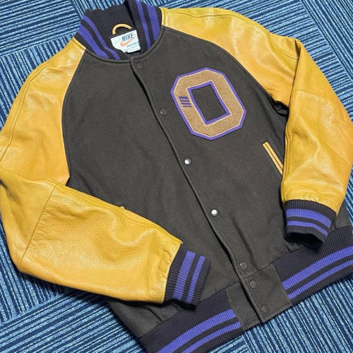 Nike Varsity Jackets Sportswear Leather Jacket