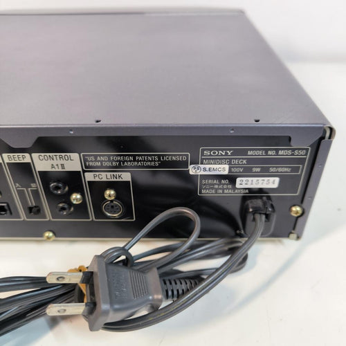 Cd, Md Cassette Decks Sony Mds-S50 Mdlp