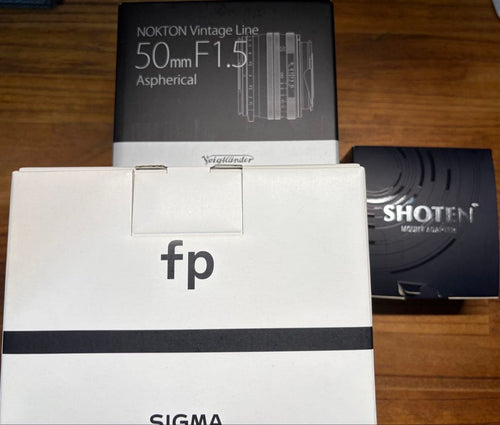 Sigma Mirrorless Interchangeable Lens Cameras Fp Nokton Vintage Line F1.5