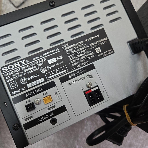Sony Cd, Md Cassette Decks Cmt-Sbt40 Bluetooth