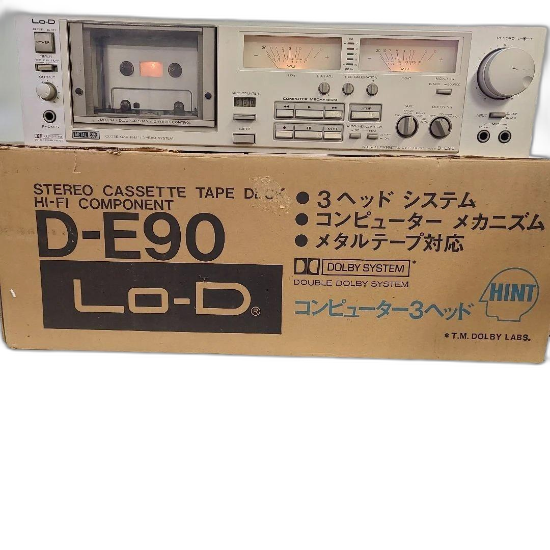 Hitachi Cd Md Cassette Deck Lo-D D-E90