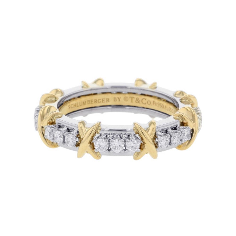 Tiffany Ring 0.60Ct K18Yg/Pt950 11 74037984
