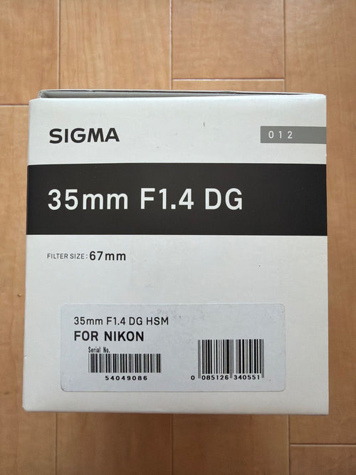 Sigma Lens (Single Focus) F1.4 Dg Hsm Art F