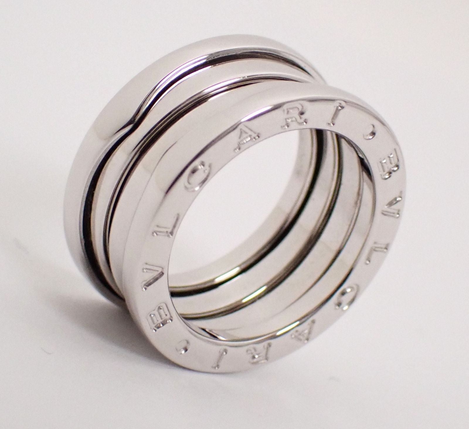 Bvlgari Ring B.Zero1 3 #48(7 K18Wg 8.3G 18