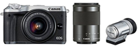 Digital Slr Canon Eos M6 Evf Ef-M15-45Mm/Ef-M55-200Mm Eosm6Sl-Wzevfk
