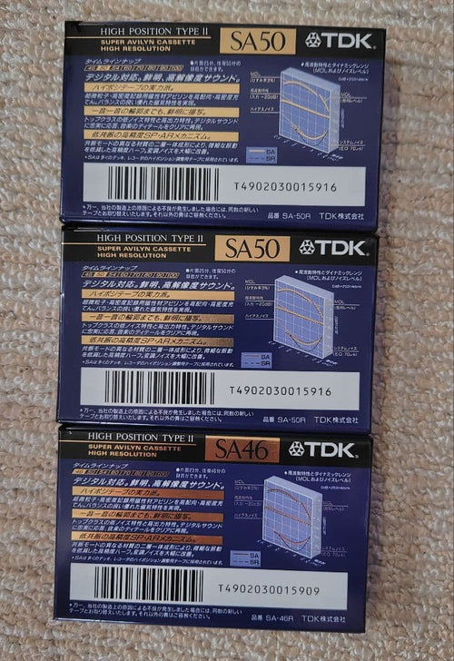 Cassette Tapes Tdk Sa 50 2 46 1