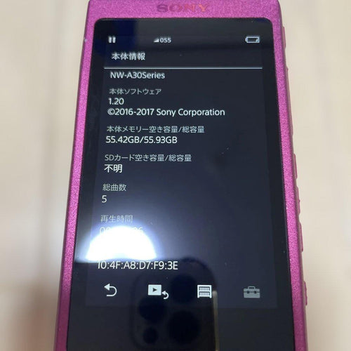 Sony Digital Audio Players Nw-A37 64Gb