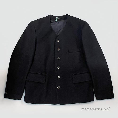 Yohji Yamamoto Pour Homme Collarless Jackets