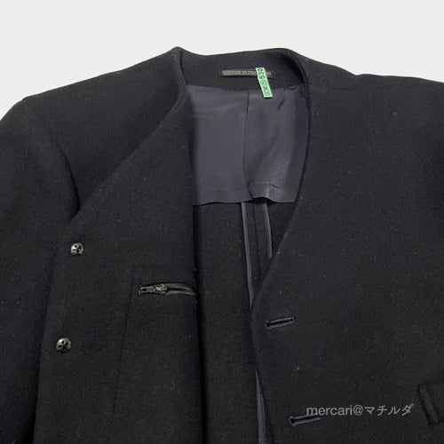 Yohji Yamamoto Pour Homme Collarless Jackets