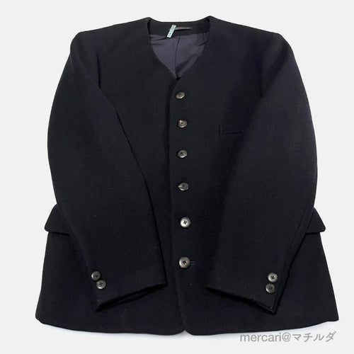 Yohji Yamamoto Pour Homme Collarless Jackets