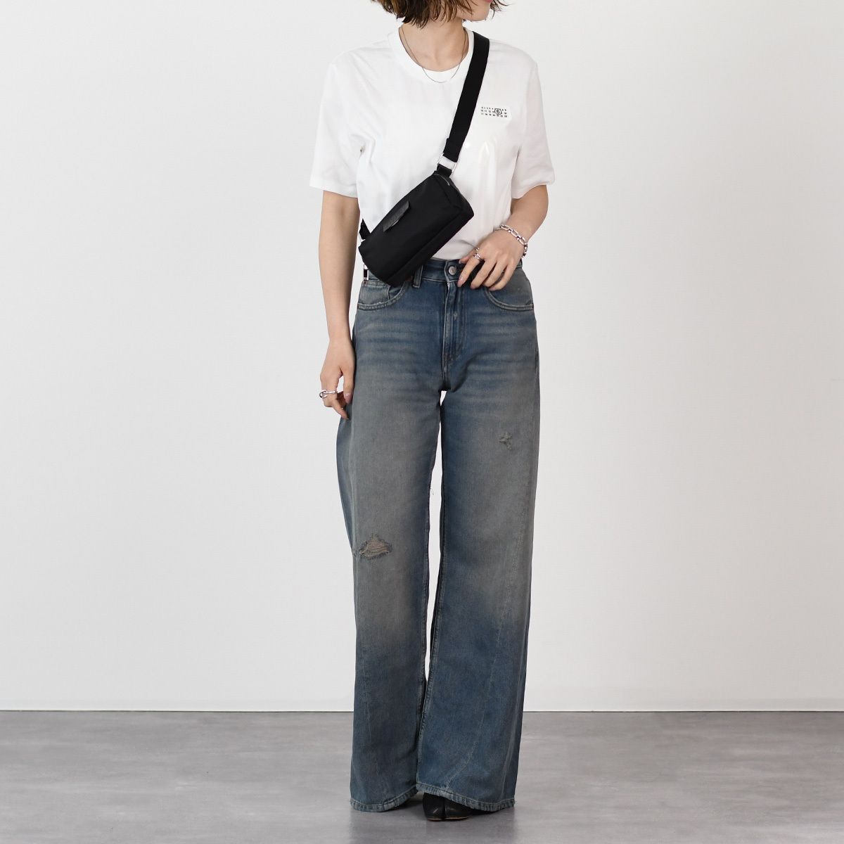 Mm6 Boot Cut Denim Flare Maison Margiela S52La0238 M30017