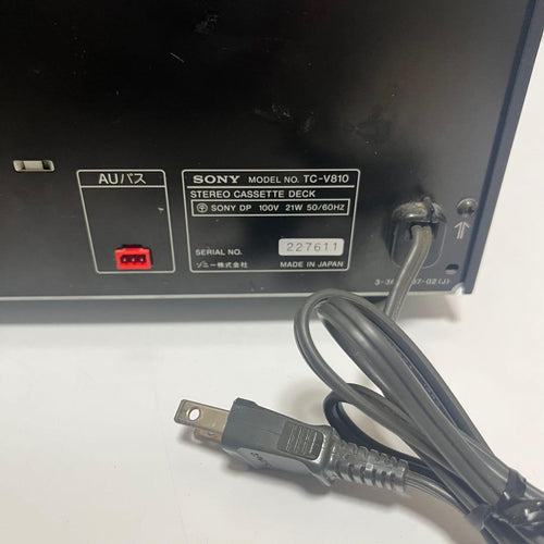 Sony Cd, Md Cassette Decks Tc-V810