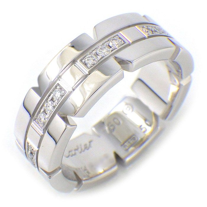 Cartier Ring K18Wg 10 #50