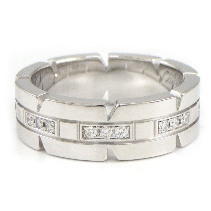 Cartier Ring K18Wg 10 #50