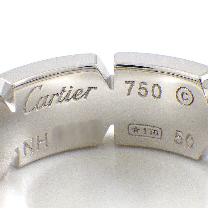 Cartier Ring K18Wg 10 #50
