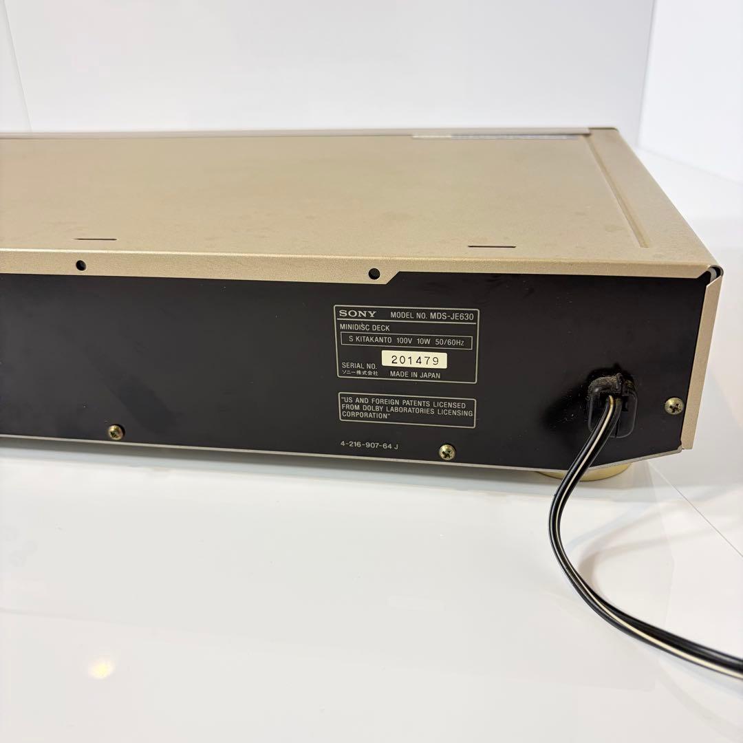 Sony Cd, Md Cassette Decks Mds-Je630