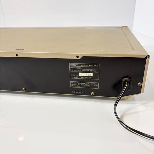 Sony Cd, Md Cassette Decks Mds-Je630