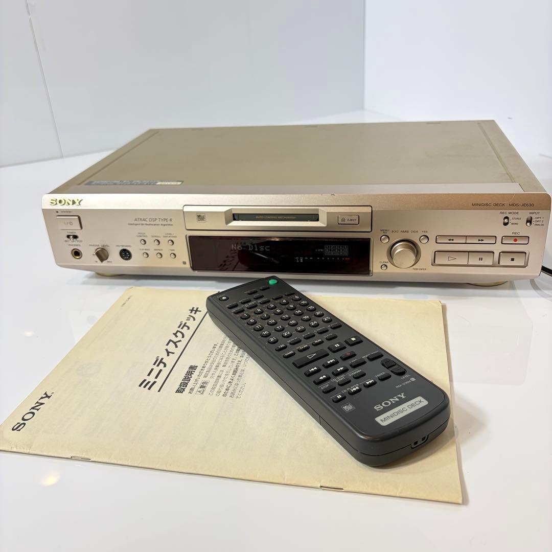 Sony Cd, Md Cassette Decks Mds-Je630