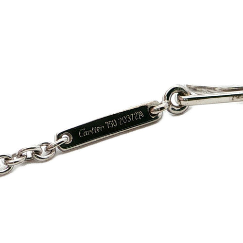 Cartier Necklace 1.35Ct 12P K18 Wg -6.6G S 612378 D