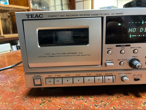 Cd, Md Cassette Decks Teac Ad-Rw950