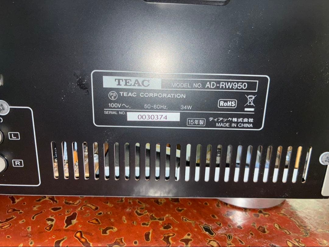 Cd, Md Cassette Decks Teac Ad-Rw950