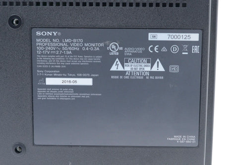 Sony Others 10899 Lmd-B170