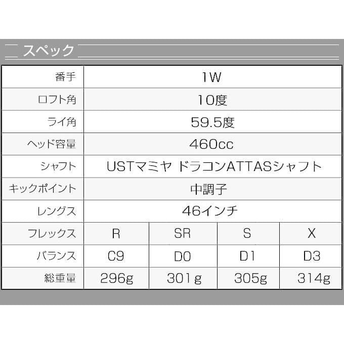 Works Golf Driver 10 R Sr S X Ust Mamiya Attas 46