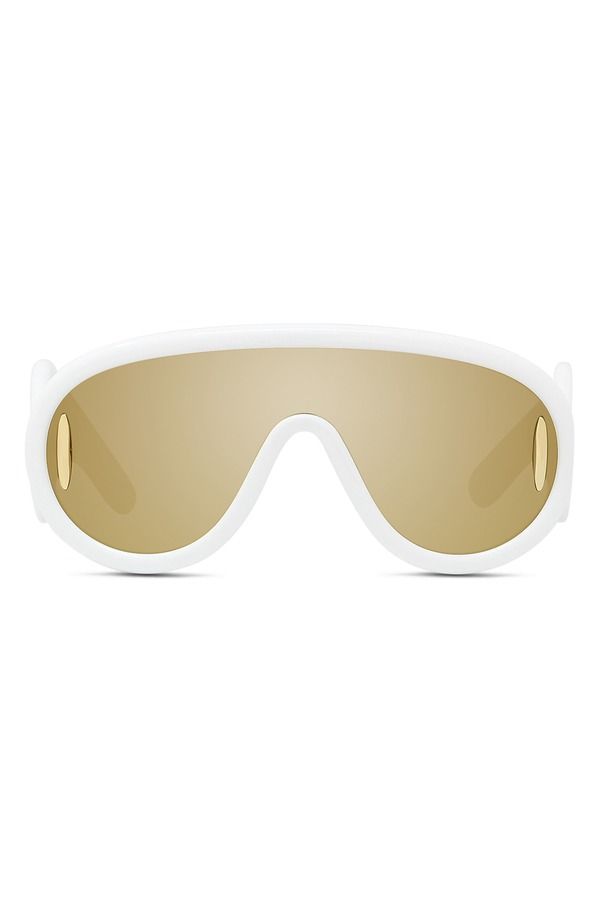 Loewe Sunglasses X Paulas Ibiza 56Mmask Ivory Brown Mirror