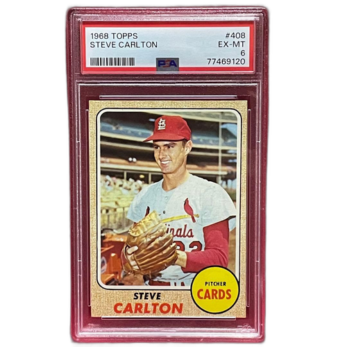 Mlb 1968 Topps #408 Steve Carlton Psa 6