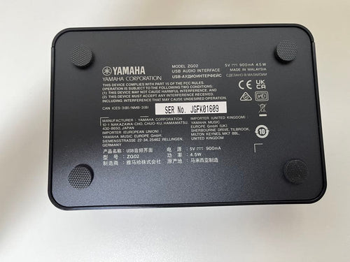 Yamaha Audio Interfaces Zg02